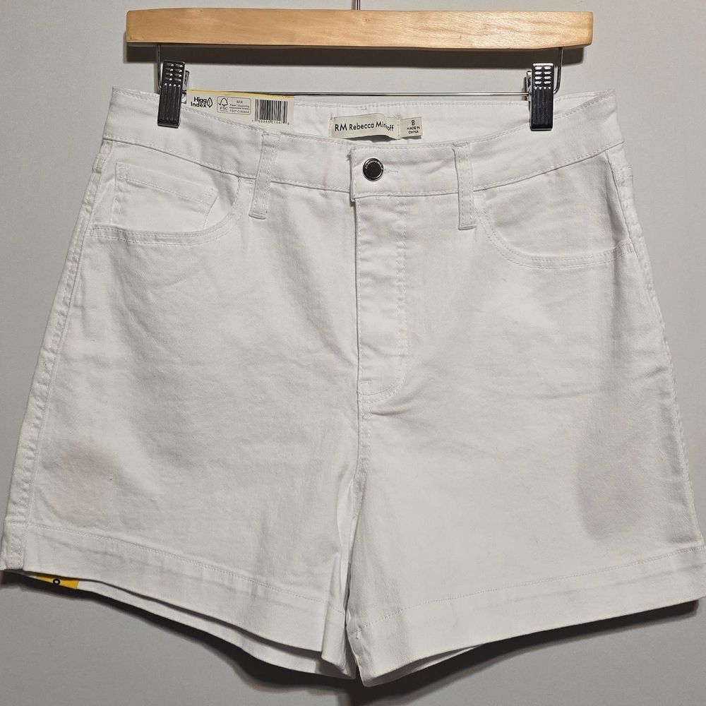 Rebecca Minkoff SIZE 8 High Waist White Shorts